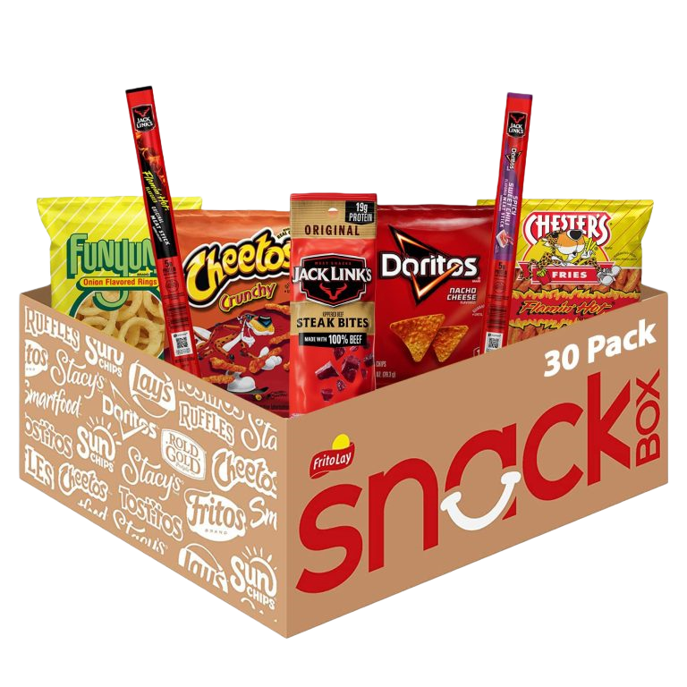 Frito-Lay Chips and Jack Link’s Meats Snack Mix Variety Pack, (Pack of 30)